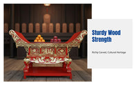 Altar Table, Solid Wood, Hand-Carved, Gilded, Temple, Ancestral Ceremony