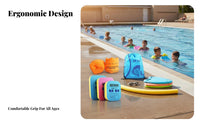 Shark Kickboard, Rear Float, Aquatic Training Set, Adults & Kids, Foam, Multiple Colors, Random