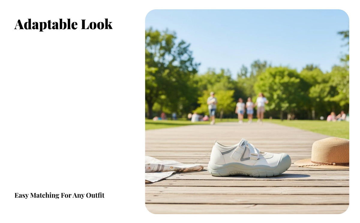 Chunky Mary Jean Shoes, Summer Breathable hook and loop athletic shoes, Ugly Cute Thick Sole Flats, Youth relaxed