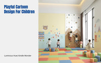 Indoor Climbing Wall for Kids, Wooden Tactile Training, Kindergarten Gym Panel