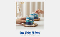 DIY Sand Art Scented Candle Kit, Creative Craft Set, for Kids, Group Activities, Women's Day, Gift Bag