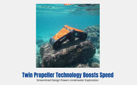 Underwater Thruster AquaJet, Dual Propulsion, Streamlined Technology, For Diving, Snorkeling, Swimming