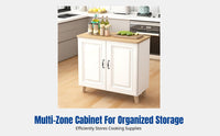 Kitchen Floor Storage Cabinet, Multitier Rack, Food Prep Table, Thickened Board, Modern Design