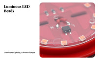 Outdoor Plug-In Lantern, Round Design, Festive Red, Rotating Light, Holiday Decoration