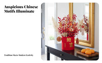 Red Berry Artificial Fortune Fruit Flower, Festive Faux Flower, New Year Table Decor, Fortunate Container Arrangement