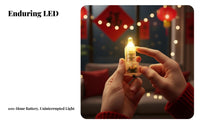 LED lantern wick, warm yellow light for DIY decor.