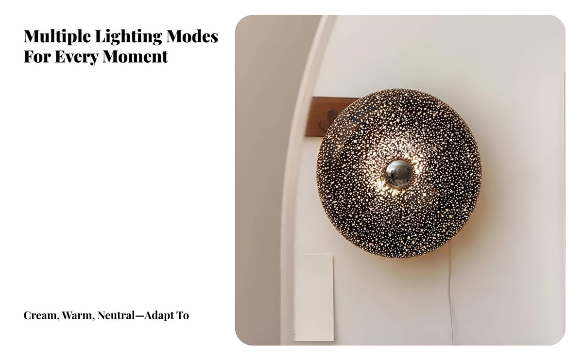 Nordic Wall light, press Dimming Donut Design, Modernist Bedside Table light, Creative Atmosphere Light for Bedroom