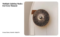 Nordic Wall light, press Dimming Donut Design, Modernist Bedside Table light, Creative Atmosphere Light for Bedroom