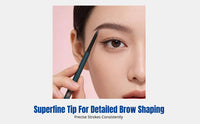 Double-Ended Ultra-Fine Eyebrow Definer, Waterproof, Sweatproof, Smudge-Resistant, Multi-Use, Portable, Ideal for Students
