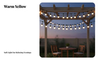 Outdoor light-emitting diode String Bulb, Waterproof Courtyard Lantern, Decorative Hanging Light, Festive Garden Lighting