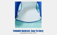 Multi-Functional Mesh Pool Float, Inflatable Lounge Chair, Foldable Backrest, PVC Recliner