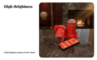 Red Lantern, Battery Operated, Waterproof Home Outdoor Decor