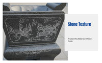 Stone Incense Burner, Carved Censer, Round & Rectangular, Handmade, Temple Decor