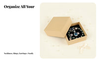 Gift Packaging Box, Jewelry Storage, Plush Lined for Necklace, Ring, Earring