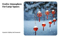 Curtain Red Lantern Atmosphere Light, New Year Event Decoration, Warm Lighting