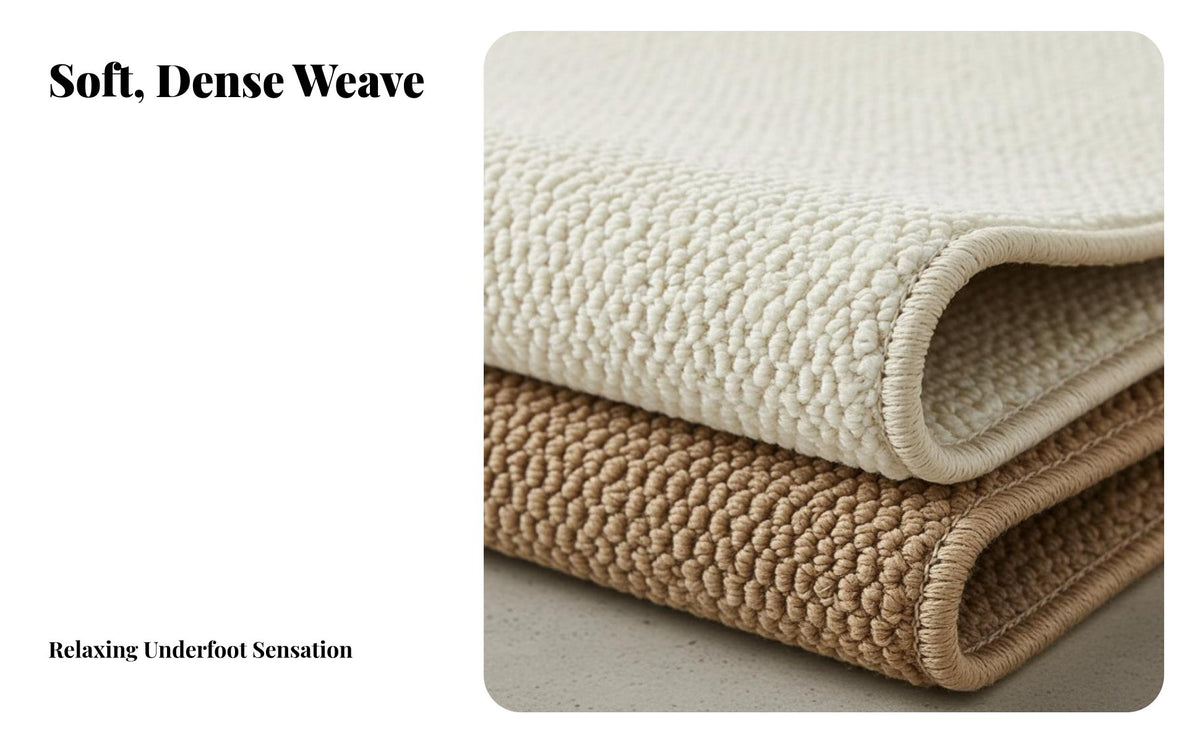Imitation Sisal Area Rug, Polyester Fiber, Entryway, Living Room, Minimalist, Large Size, Square
