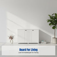 E0 Grade Document Cabinet, Office Storage Cabinet with Lock, Modern Wood Sideboard