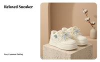 athletic shoes, Cute Low-Top Lace-Up Shoes for Girls, Plush Lining, relaxed athletic look, 2025 New