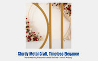 Chinese Style Iron Art Screen, Wedding Arch, Concentric Circle Backdrop, Ceremony Stage Decor