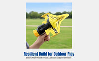 88118 Foam Glider Airplane Toy, Gun-Style Ejection, Outdoor Hand Throw, Foam Material, For Kids