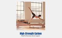 Pilates Reformer Bed, Foldable Aluminum Frame, Home Fitness Equipment for Training