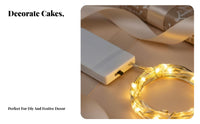 Copper Wire Battery Operated, Multi-Color light-emitting diode, Cake Gift Box floral arrangement Decoration