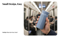Mini Smart Temperature Display Insulated Bottle, Stainless Steel, Portable Pocket, Cute Gift
