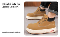 heritage Boots, Chunky Sole Big foot Shoes, Workwear design, Height Increasing, Autumn Winter New, Men's vogue