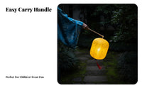 Autumn Paper Lantern, Hollow Fruit Shape, Foldable, Handheld Rod, Kids Decor