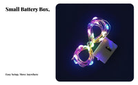 Copper Wire LED Fairy Lights, Battery Operated, Indoor Decor for Crafts, Christmas, Wedding, Party