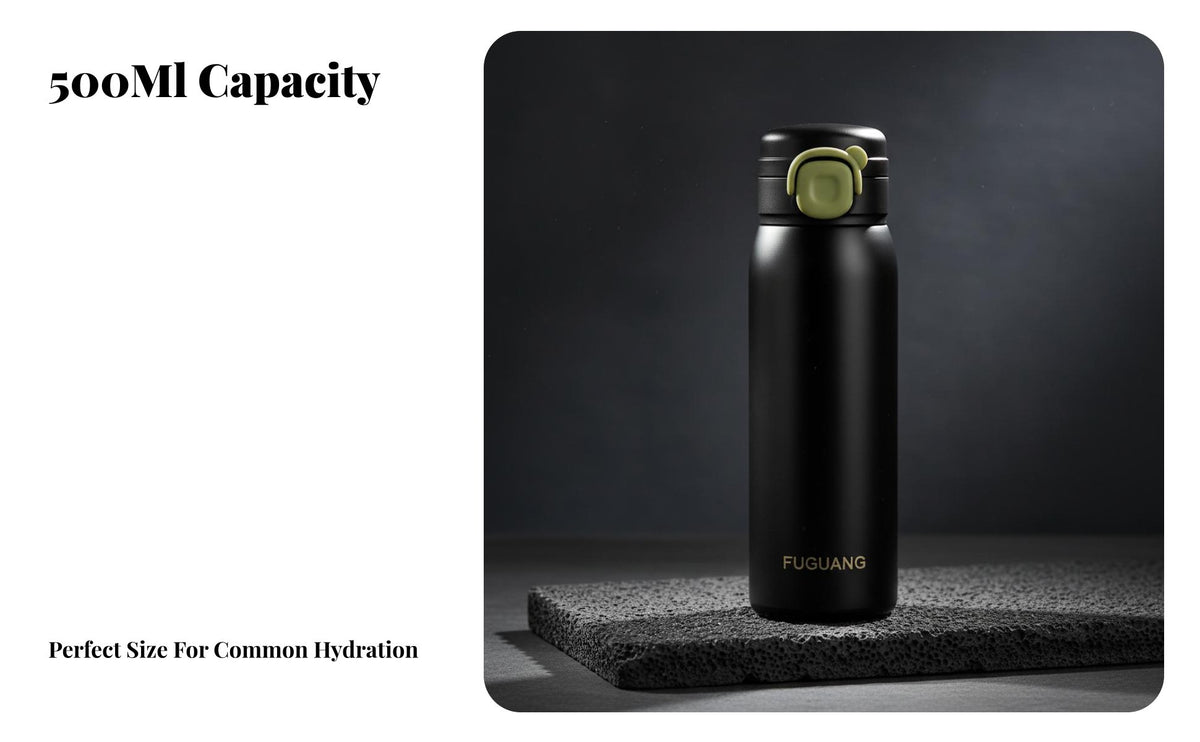 316 Stainless Steel Insulated Bottle, Portable Flip Lid, Stylish Water Mug for Women, Students, Customizable Gift