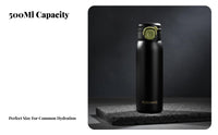 316 Stainless Steel Insulated Bottle, Portable Flip Lid, Stylish Water Mug for Women, Students, Customizable Gift