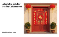 Horse Year Couplets, Cartoon Fu Character, Festive Door Decor, Personalized Creative Set, Holiday Home Arrangement
