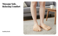 Giant Barefoot house shoes, Funny Plush large foot digit House Shoes, Winter Fleece Novelty for Women Men