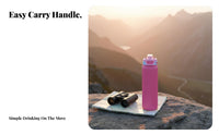 304 Stainless Steel Thermos, Macaron Color, Portable, Hinged Lid, School
