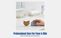Defining Face Brush, Portable Makeup Tool, Soft Bristles for Facial and Chin Massage