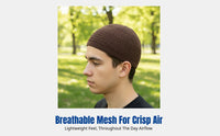 Muslim Mesh Cap, Knitted Headwrap, Autumn Men's Prayer Hat, Soft and Breathable