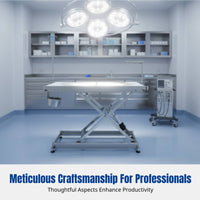 Pet Grooming Table, Stainless Steel, Adjustable Height, Veterinary Surgery Table, IV Stand, For Pet Clinic & Grooming Shop