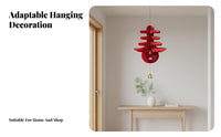 Seasonal Event Decoration, 3D Character Hanging, Paper Hexagon Decor