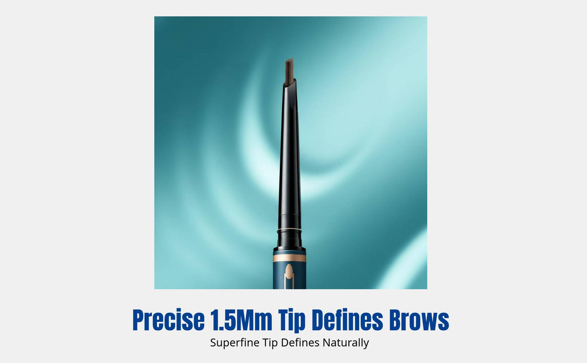 Eyebrow Definer, Double-Ended, Ultra-Fine, Waterproof, Smudge-Resistant, Triangle Tip, Classic Design