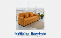 Living Room Sofa, Storage Couch for Small Spaces, Modern Minimalist, Apartment, Office, Balcony, Shop