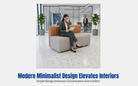 Office Reception Sofa, Sectional Corner Bench, No Backrest, Commercial Lounge Seating