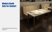 Restaurant Booth Sofa, Wall-Mounted Double Reception Seat, Commercial Dining Set for Milk Tea Shop, Dessert Shop, Tea House