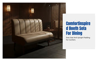 Restaurant Booth Sofa, Wall-Mounted Double Reception Seat, Commercial Dining Set for Milk Tea Shop, Dessert Shop, Tea House