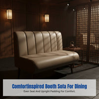 Restaurant Booth Sofa, Wall-Mounted Double Reception Seat, Commercial Dining Set for Milk Tea Shop, Dessert Shop, Tea House