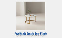 Round Coffee Table, Modern Minimalist Small Table, Living Room, Luxury Design, 2025 New