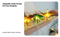 light-emitting diode Dinosaur Cartoon Decorative Lights for children Room, Christmas Holiday Atmosphere, Wall Hanging