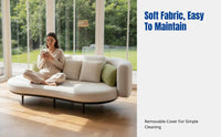 Nordic Outdoor Sofa Set, Waterproof Sun-Resistant Fabric, Aluminum Frame, Configurable Multi-Seater, Minimalist Lounge Chair & Coffee Table Combo
