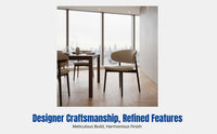Italian Minimalist Dining Chair, Modern Home, Designer Backrest, Vintage Luxury, Leather Upholstery, Metal Frame