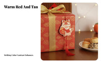 New Chinese Style Red Hanging Card, Dragon Year Tag, Holiday Decor
